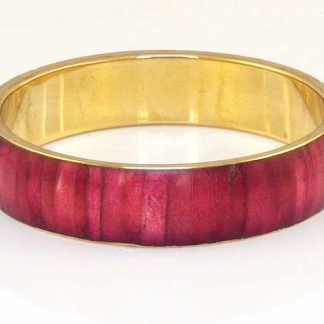 Panelled Marble Finish Bangle, Maroon