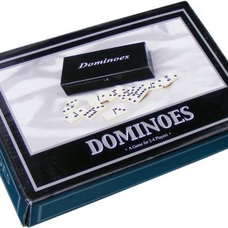 Quality Dominoes in Black Wooden Case