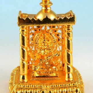 Golden Metal Saraswati Temple