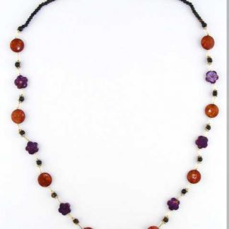 Hand Crafted Flower Design Necklace