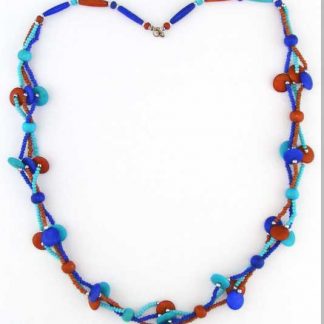 Triple Strand Beaded Necklace