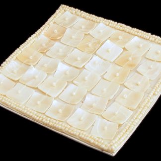 Set of 4 Mother of Pearl Square Coasters