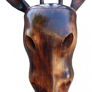 Large Wall Mounting Wooden Stag Sculpture